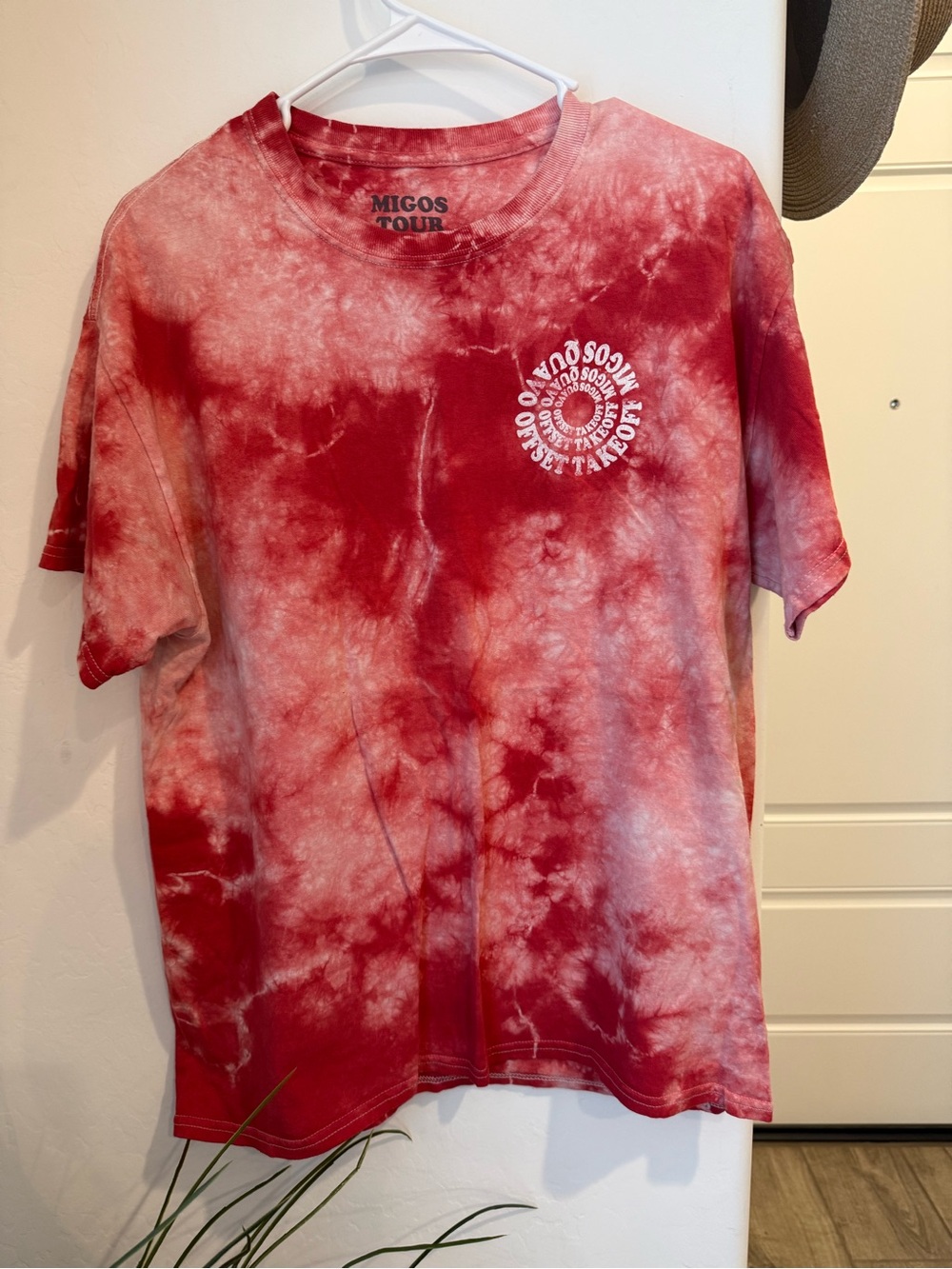 Migos Tour Red Tie-Dye Graphic Tee